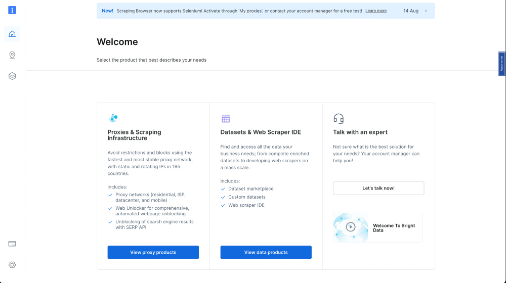 BD dashboard